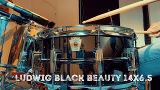 Video thumbnail for Ludwig black beauty 14 x6.5 by Jaime Nadal