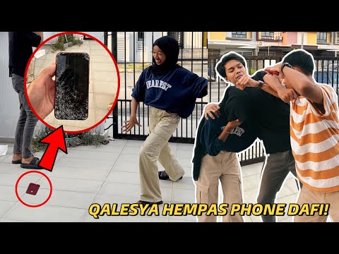 QALESYA BALAS PRANK ROSAKKAN PHONE DAFI!
