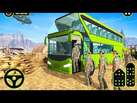 US Army Bus Driver Soldier Transporter 2019 - Android Gameplay