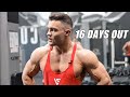 16 DAYS OUT | Raw Back Workout & Posing