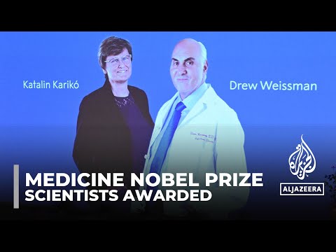 Katalin Karikó and Drew Weissman win the Nobel Prize in medicine: Al Jazeera English, Stockholm