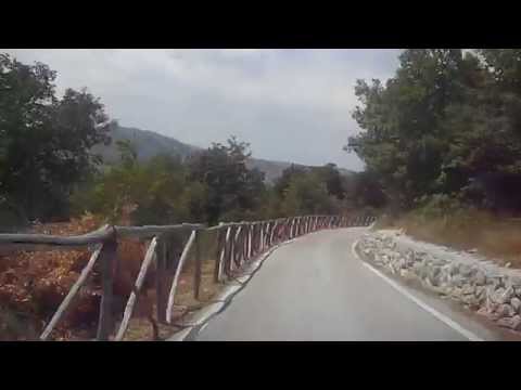 Ofena : La pista ciclabile.