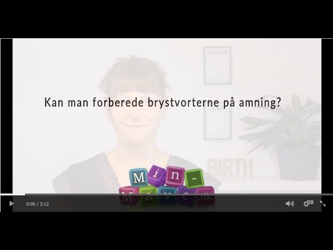 Kan man forberede brysterne på amning?