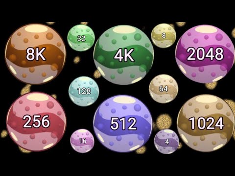 2048 MARMALADE - Jelly 2048(Reach 1k,2k,4k,8k )#gameparkarea #blobmerge3d #jelly2048