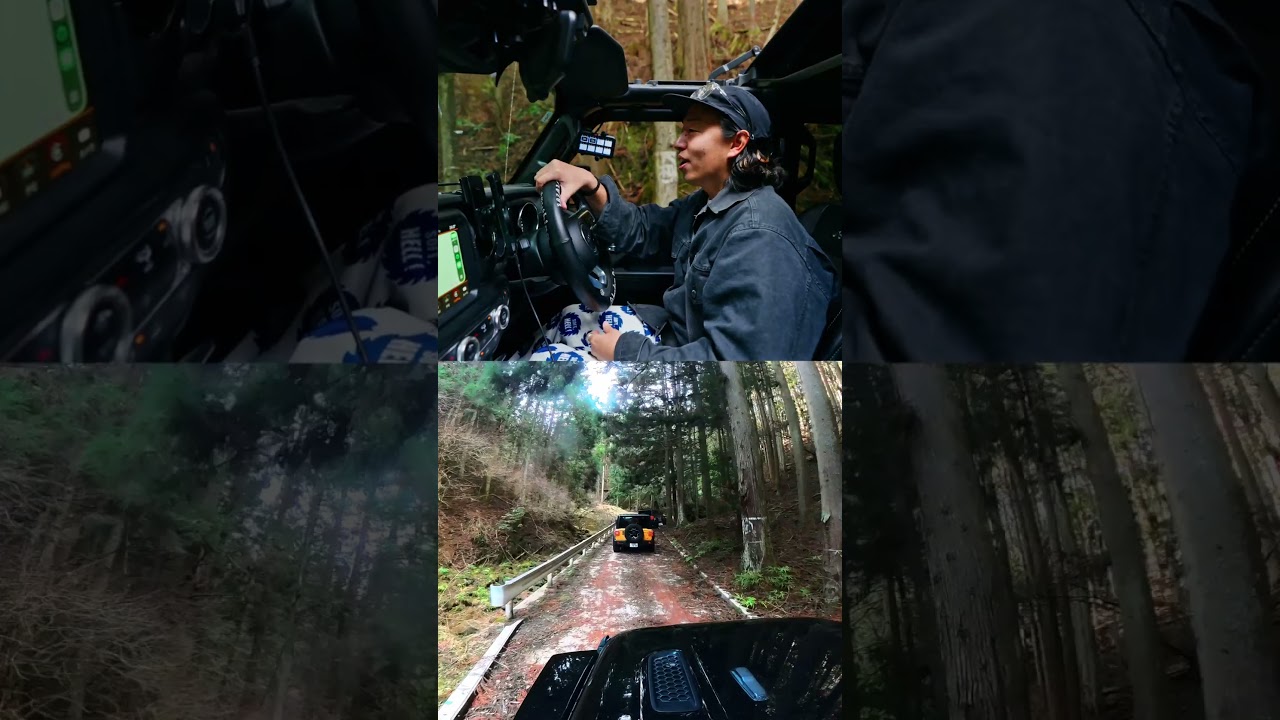 これが東京都内のオフロードコース！？ジープラングラー4台で林道を走ってきました！#ジープ #ジープラングラー #ラングラー