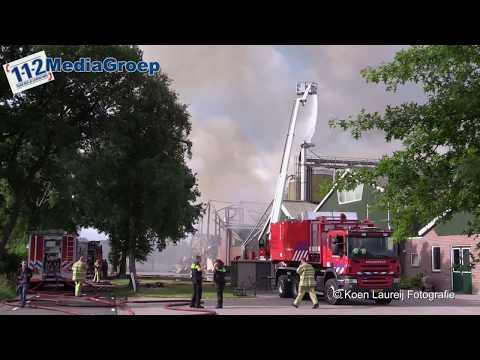 16 juni 2017 Pluimvee omgekomen bij brand in Woudenberg
