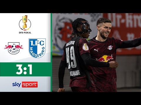 Baumgartners Außenrist lässt FCM-Überraschung platzen! | RB Leipzig - 1. FC Magdeburg | DFB Pokal