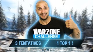 Warzone challenge : 3 games = top 1 solo feat pinkgeek 