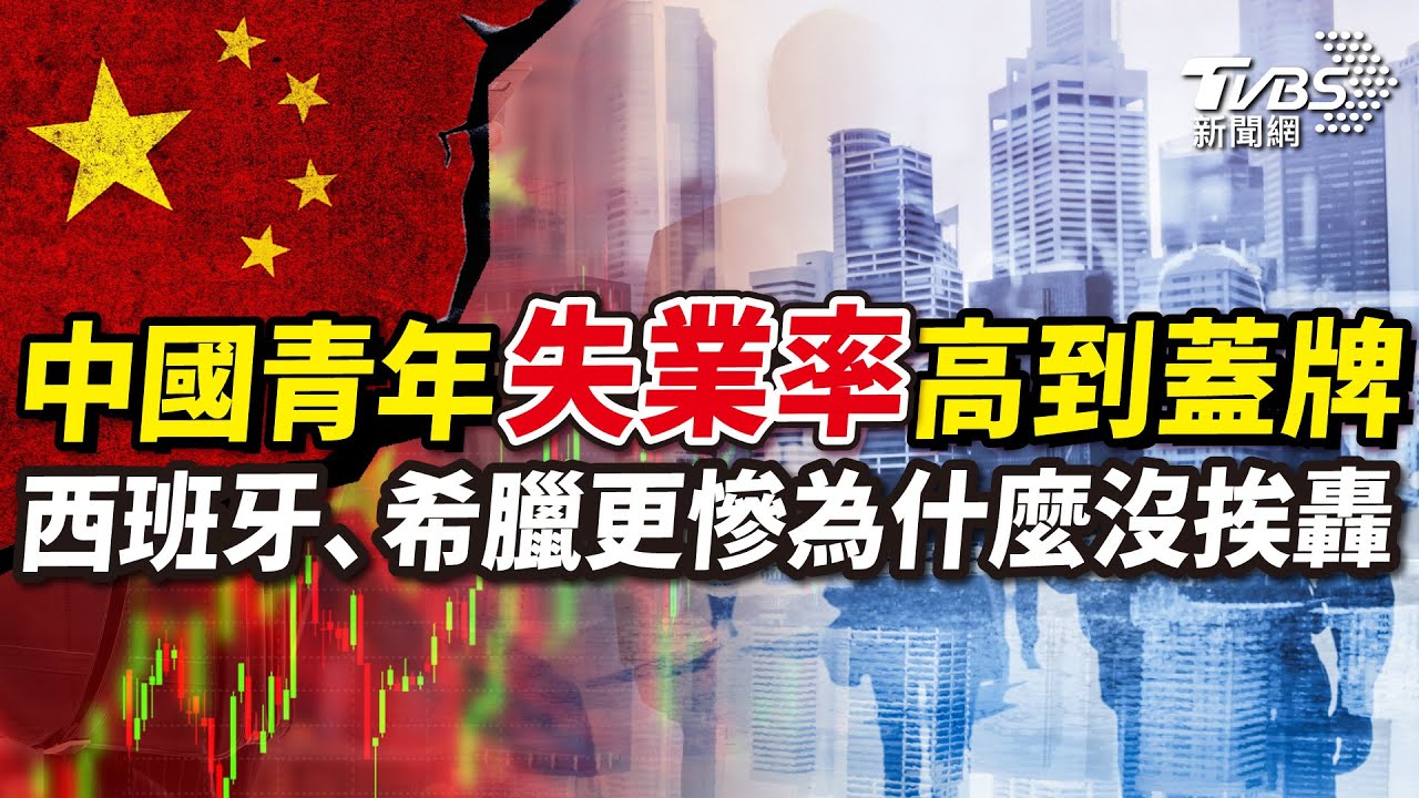 《國際+10分鐘》中國青年失業率高到直接蓋牌 西班牙、希臘更慘為什麼不罵