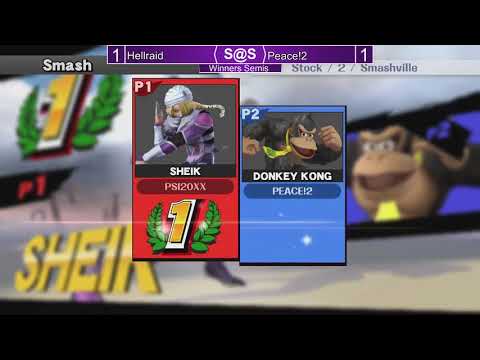 Smash@Sunken #53 - Hellraid (Sheik) vs Peace!2 (Donkey Kong) - Wii U Singles WS