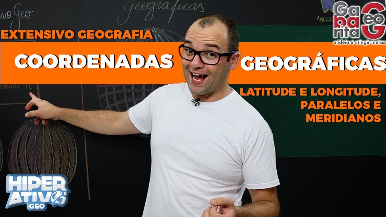 Geografia pro ENEM - Coordenadas Geográficas. Latitude, Longitude, Paralelos e Meridianos.
