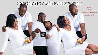 PREGNANCY ANNOUNCEMENT || FIRST TIME MOM || ROAD TO MOTHERHOOD || NAAKU ALLOTEY