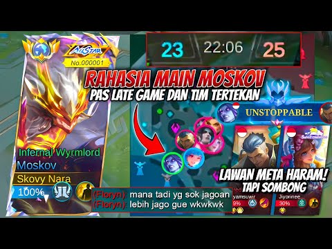 CARA GLOBAL MOSKOV LAWAN META HARAM TAPI SOMBONG! MATCH HARD GAME PENUH PERJUANGAN!! ~ MLBB