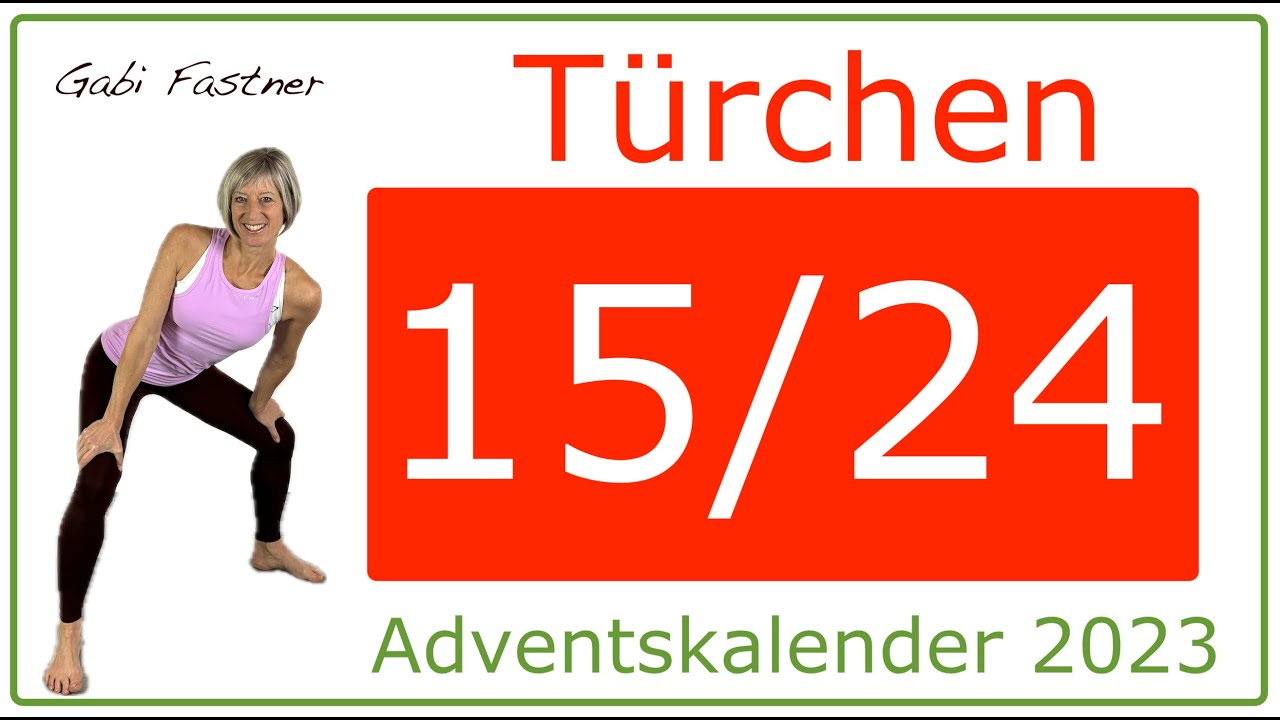 Türchen 15 🎄15 min. Adventskalender 2023 | Rückengymnastik im Stehen, ohne Geräte