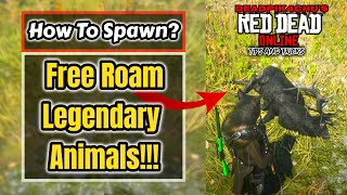 How to Spawn Legendary Animals in Free Roam | deadPik4chU's Red Dead Online Tips and Tricks