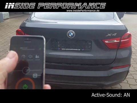 Active Sound von insidePerformance - hier am BMW X4 Diesel mit Soundbooster