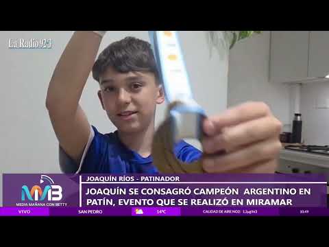 Joaquin Rios se consagró campeon argentino de patín