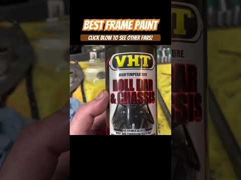 Best #motorcycle #frame paint for your money! #DIY #restoration #painting #cb350 #spraypaint #vht