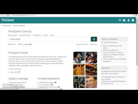 How to Search ProQuest Databases