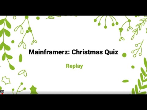 Mainframerz Christmas Quiz recap