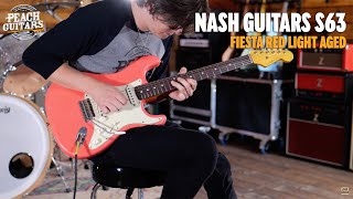 Video thumbnail for No Talking...Just Tones | Nash Guitars - S63 | Fiesta Red Light Aged by Peach Guitars