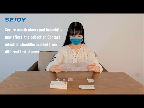 SEJOY Saliva Test Kit COVID-19 Antigen Rapid Test Cassette