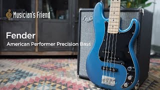 Video thumbnail for Fender American Performer Precision Bass Demo - All Playing, No Talking by Musician's Friend