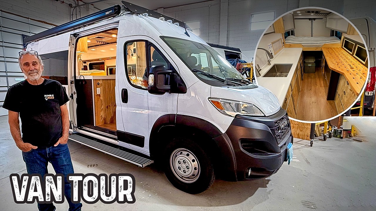 He Hid a Full Bathroom in this Camper Van! (Unbelievable Genius Space-Saving Design)