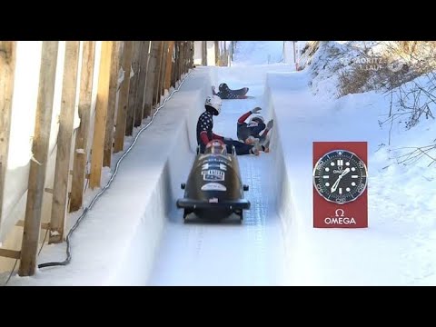 Unglaublicher Bobsleigh-Crash in St. Moritz 2026 – Horn vs Ammour 🏂