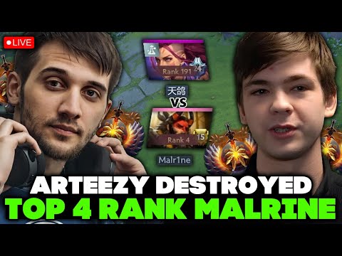 ARTEEZY on ANTI-MAGE CARRY DESTROYED TOP 4 RANK MALRINE!