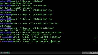 Linux Shell BASH Date Command Part 2