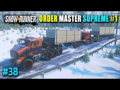 Kamaz & Derry Longhorn Truck on Order Master Supreme Mission #1 - Snowrunner Part 38