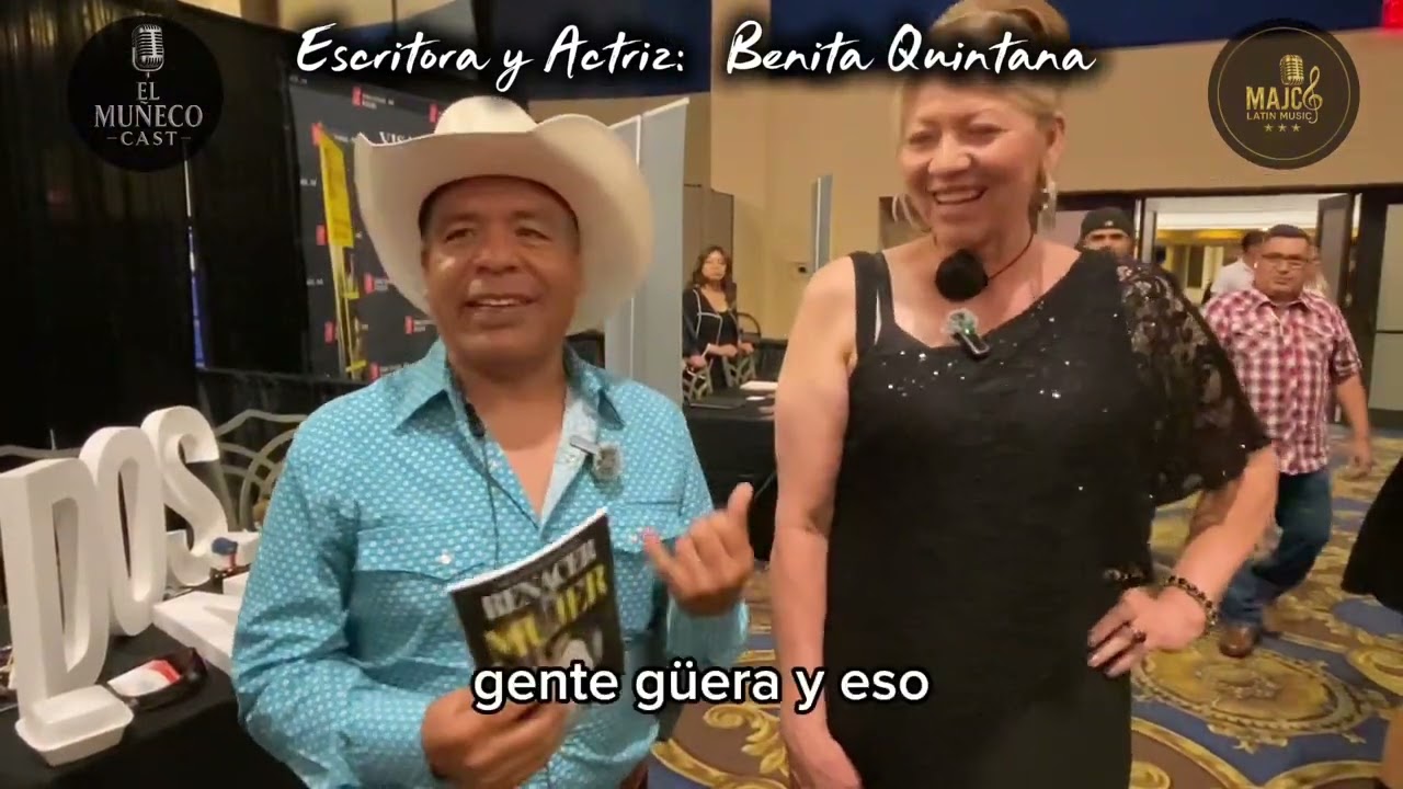 Benita Quintana y su libro Renacer de Mujer desde Las Vegas con El Muñeco Cast.