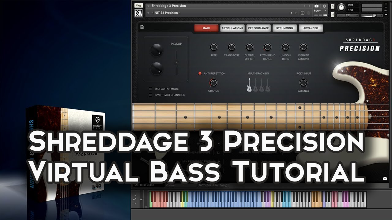 Shreddage 3 Precision: Virtual Bass Overview and Walkthrough