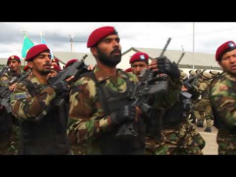 Pakistan special forces and Indian infantry regiment. Opponents are allies in the same formation.