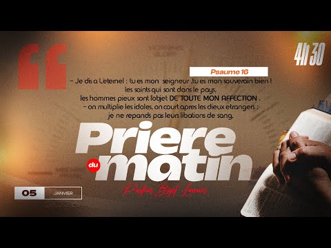 NOUS NE SOMMES PAS PROPRIÉTAIRE DE LA TERRE - LUNDI 05 JANVIER 2025 - PRIERE DU MATIN - FRERE BIGOT