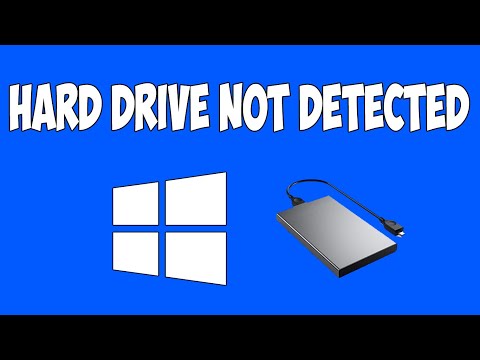 How To Fix External Hard Drive not showing up or detected in Windows 10