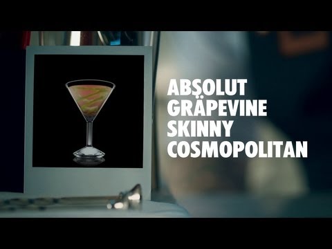 ABSOLUT GRÄPEVINE SKINNY COSMOPOLITAN DRINK RECIPE - HOW TO MIX