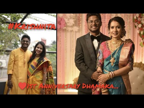 Wedding Anniversary of Krishnendu and Nabanita #krishnita #mereBrotherKiAnneversary