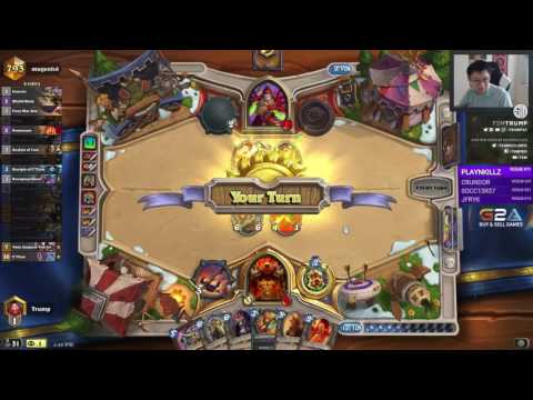 Hearthstone Trump Getting Legend Rank With C'thun Warrior