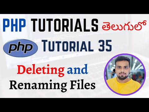 PHP Tutorials in Telugu Lesson 35 Deleting and Renaming Files with PHP
