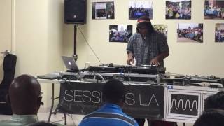 Selecta Kram beat juggling, live at Freestyle Fridays, Sessions LA (6.24.16)