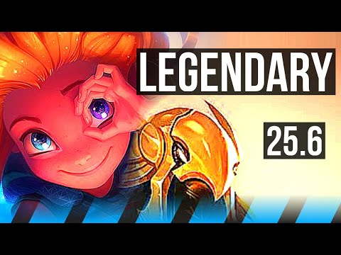 ZOE vs AZIR (MID) | 15/1/5, Legendary, 6 solo kills | KR Diamond | 25.6