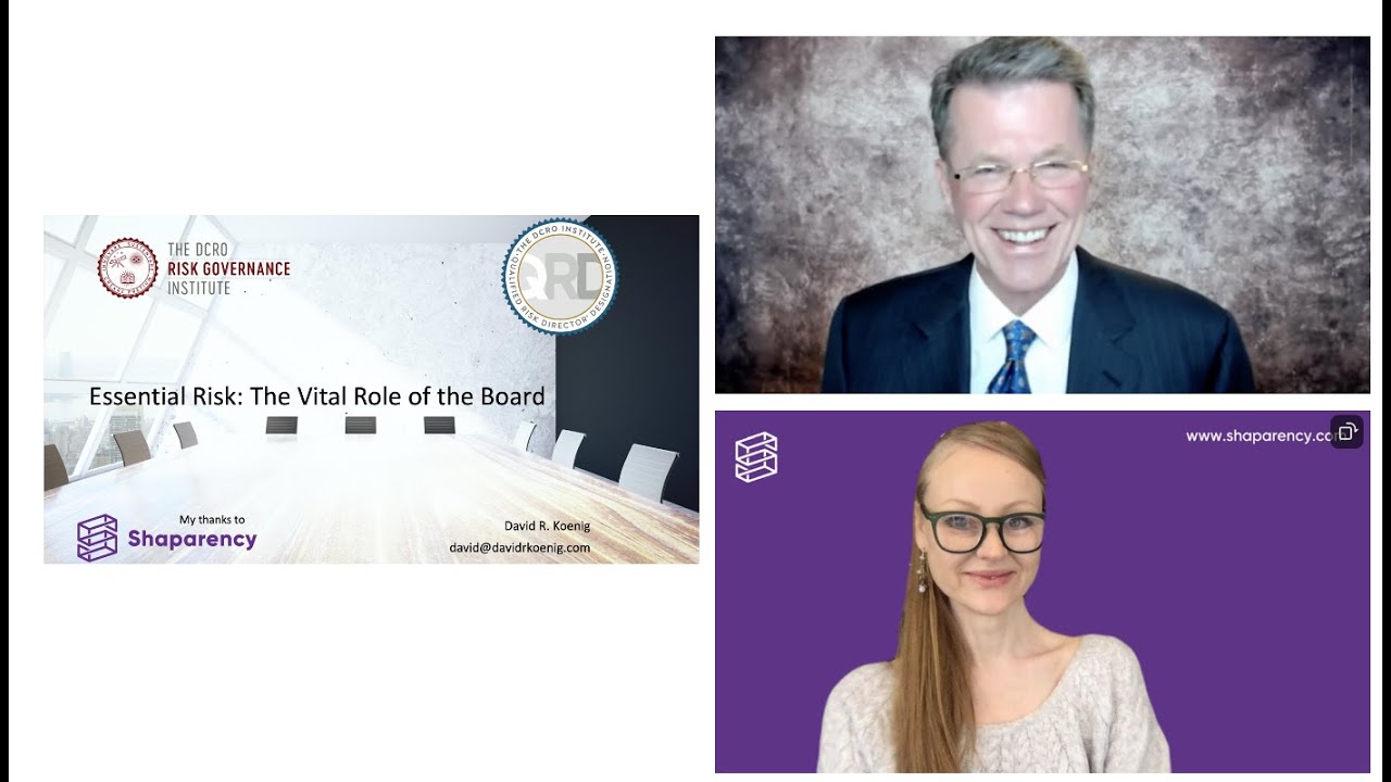 Essential Risk: The Vital Role of the Board