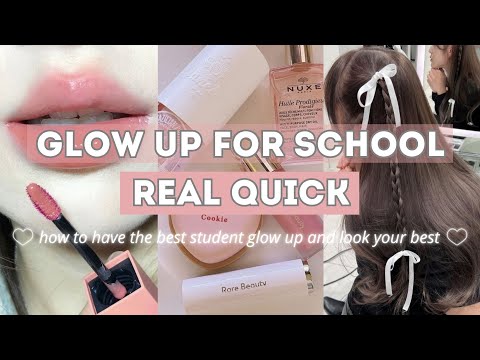 How to Glow Up Before School 🌸🍓🌷☁️ Tips on Looking Pretty Effortlessly💕✨