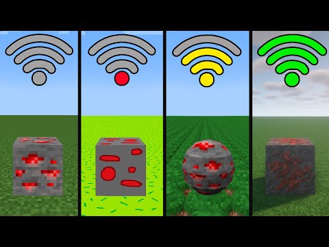 Minecraft with different - Minecraft Redstone ore with different WI-FI