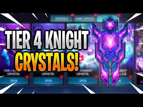 *NEW* TIER 4 KNIGHT CRYSTAL OPENING! - Transformers: Forged To Fight