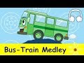 Muffin Songs - Bus Train Medley | Nursery Rhymes ...