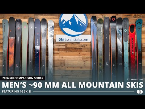 2026 90 mm All-Mountain Ski Comparison with SkiEssentials