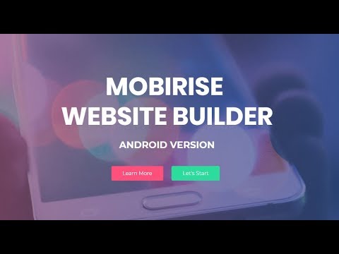 Mobirise Website Builder Video